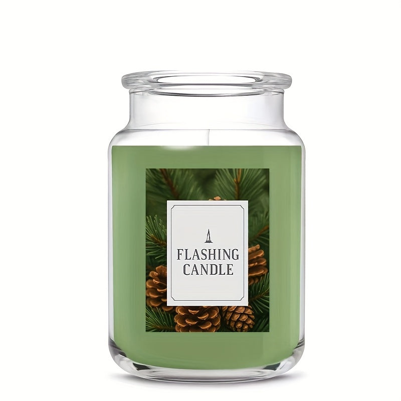 Cedarwood Scented Candle - Winter Cedarwood Scented Candle. The delicate fragrance fills the room - creating a warm and cozy atmosphere for Christmas night. A perfect holiday gift.