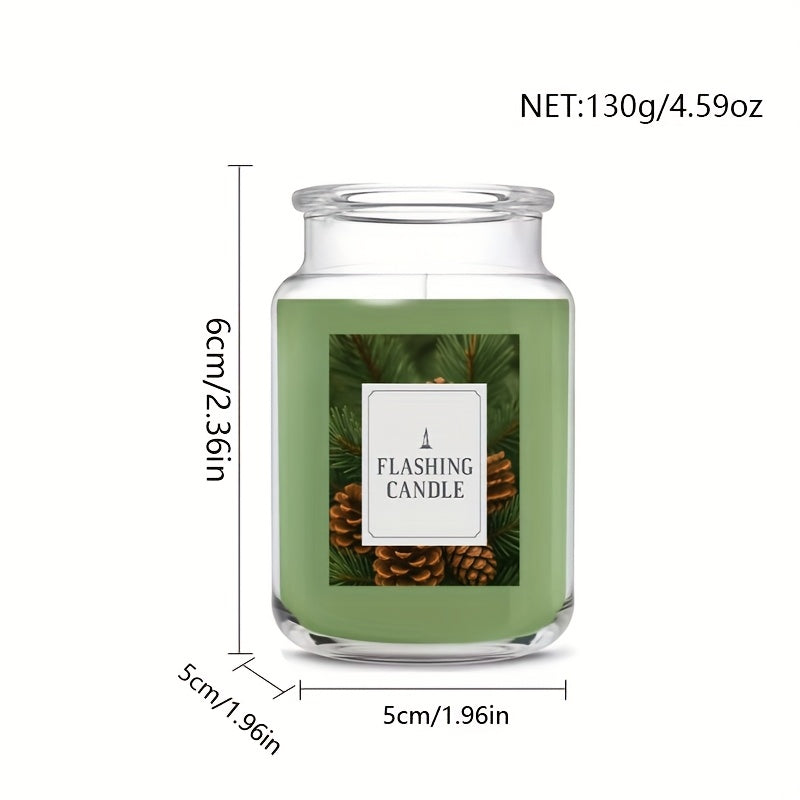 Cedarwood Scented Candle - Winter Cedarwood Scented Candle. The delicate fragrance fills the room - creating a warm and cozy atmosphere for Christmas night. A perfect holiday gift.