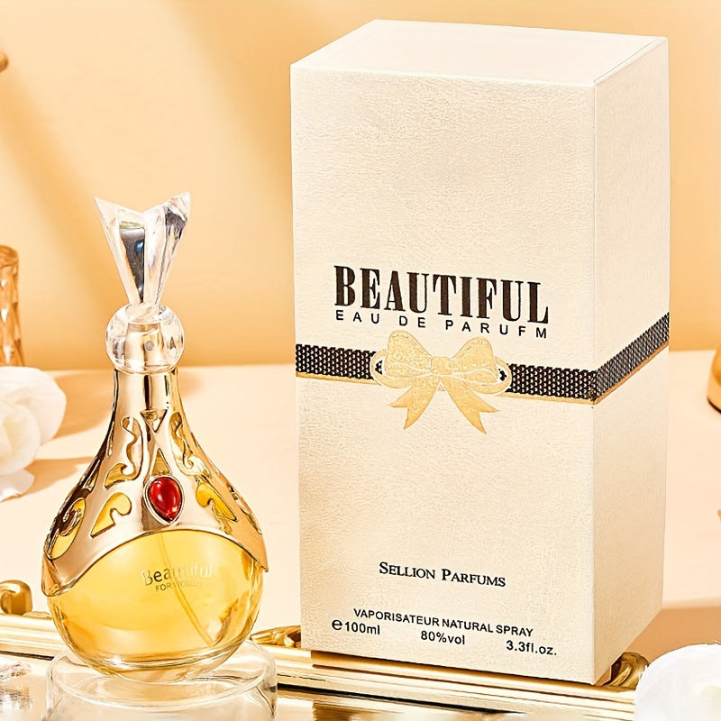 3.38oz Floral Eau De Parfum for Women - Long-Lasting, Refreshing, and Talc-Free Perfume with 10-20% Flavor Concentration - Perfect Gift for Her, Ideal for Dating and Daily Life