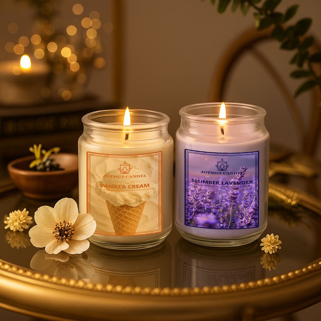 Lavender Scented Candle Set - Jar Candles for Home Decor | Perfect for Mother's Day, Weddings & Special Occasions | Spa-Grade Relaxation Experience