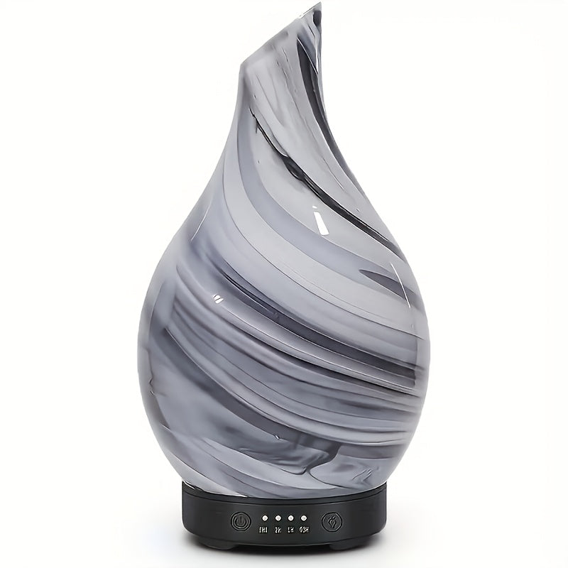 Essential Oil Diffuser 4.06oz - Handmade, BPA-Free, Auto Shut-Off, 4 Timer Settings, 7 Color-Changing LED for Home, Yoga, Office