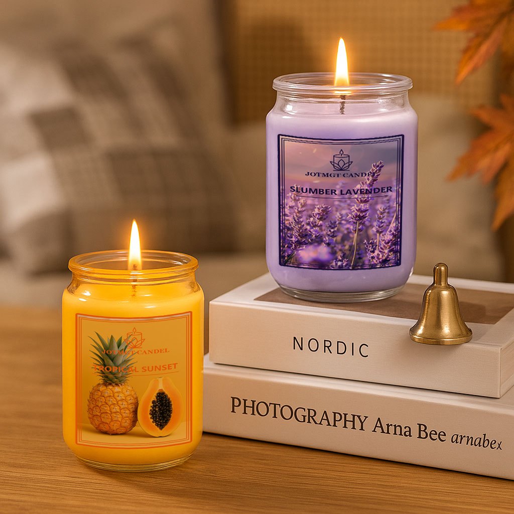 Lavender Scented Candle Set - Jar Candles for Home Decor | Perfect for Mother's Day, Weddings & Special Occasions | Spa-Grade Relaxation Experience
