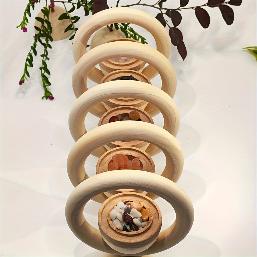 Wooden Stone & Essential Oil Diffuser Stone with Base | Includes Empty \u002FJar\u002F, Chemical-Free for Spa Meditation, Decorative Diffuser Device