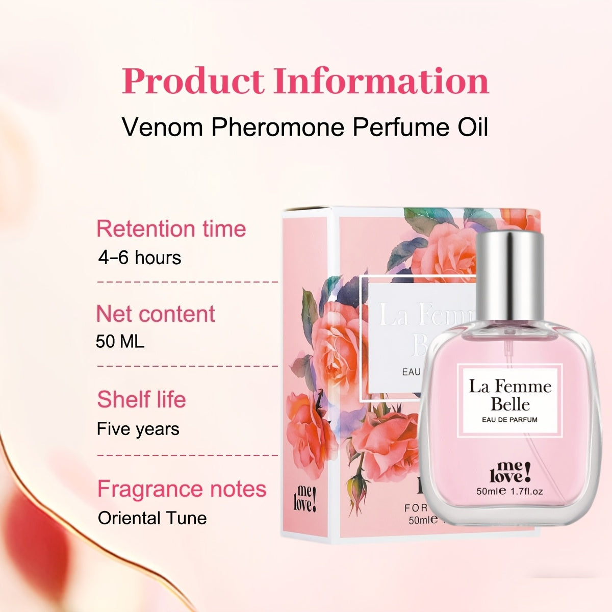 Women'S Fragrance, Women'S Eau De Toilette, Women'S Perfume Spray, Light Floral, Fruity, Fresh And New Long-Lasting Scent, Ideal for Everyday Use And Outdoor Events, Great for Parties And Romantic Evenings, an Excellent Gift for Valentine'S Day