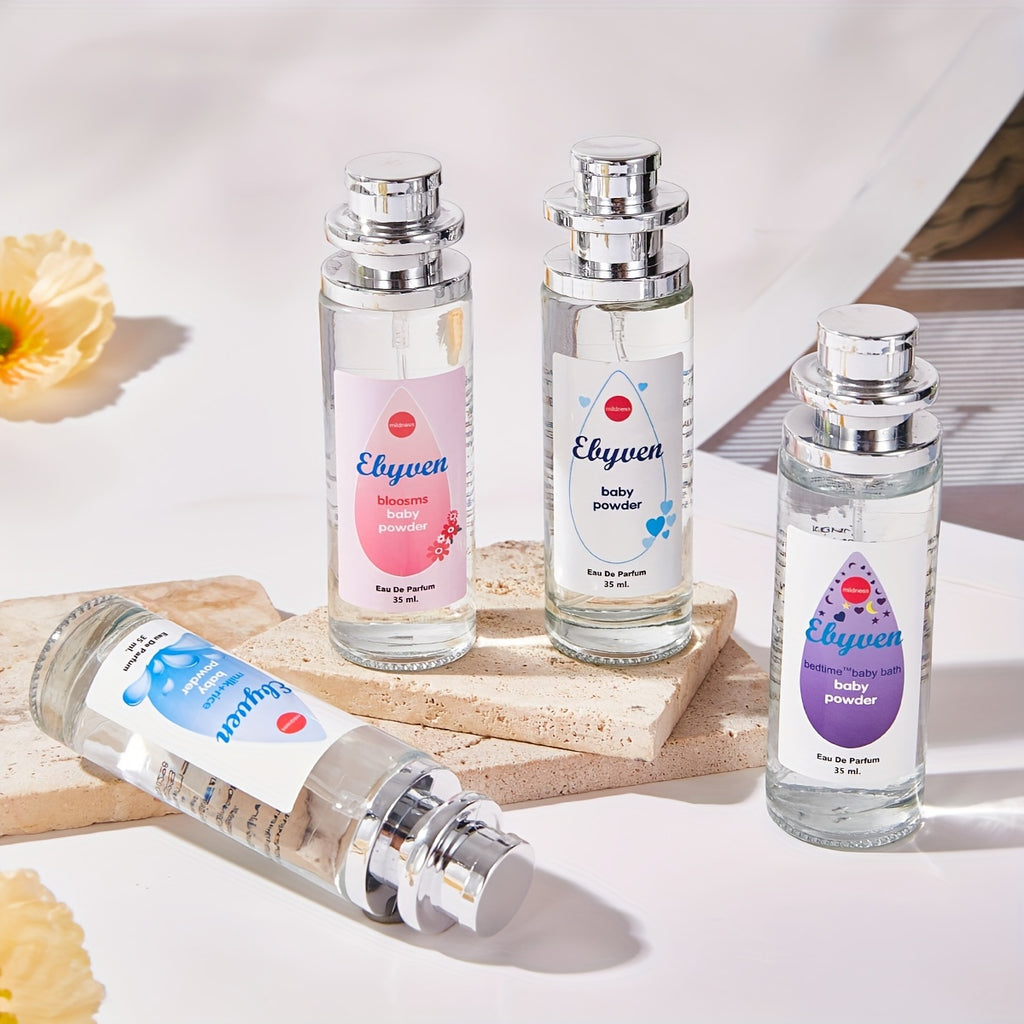 1 Bottle Elyuen Women's Perfume, Floral Scent with Vanilla, Lavender & Cherry Blossom, Pink, Blue, Purple, White, Alcohol-Based, 10-20% Fragrance Concentration, No BPA, Eau De Toilette, 1.18oz