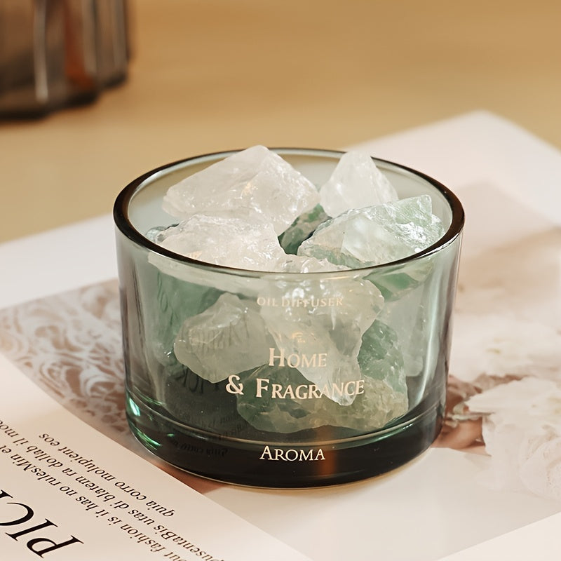 1pc Elegant Five-Color Crystal Scented Stone - Oil-Free Natural Aroma Diffuser for Home Decor, Long-Lasting Fragrance in Pink, Clear, Brown, | No Electricity Needed, Perfect Gift for Women, Mom, Housewarming, Wedding, Birthday | Decorative Air Fresh