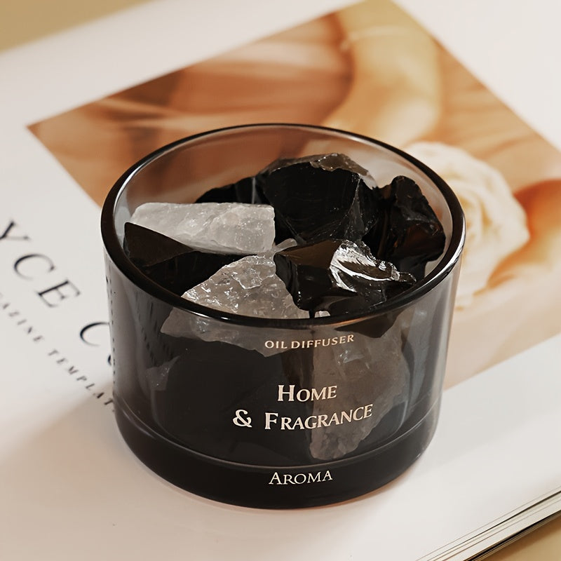 1pc Elegant Five-Color Crystal Scented Stone - Oil-Free Natural Aroma Diffuser for Home Decor, Long-Lasting Fragrance in Pink, Clear, Brown, | No Electricity Needed, Perfect Gift for Women, Mom, Housewarming, Wedding, Birthday | Decorative Air Fresh