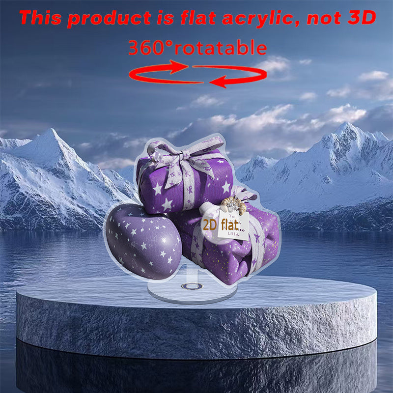 2D Flat, 1pc Rotatable Acrylic Desktop Ornament with Aromatic Stones - Rotating Fragrance Diffuser, Elegant Scented Decor for Home, Office, Party & Spa, Aroma Diffuser, Weddings, Housewarming - Stylish Scented Stone Display Piece, 2D Flat