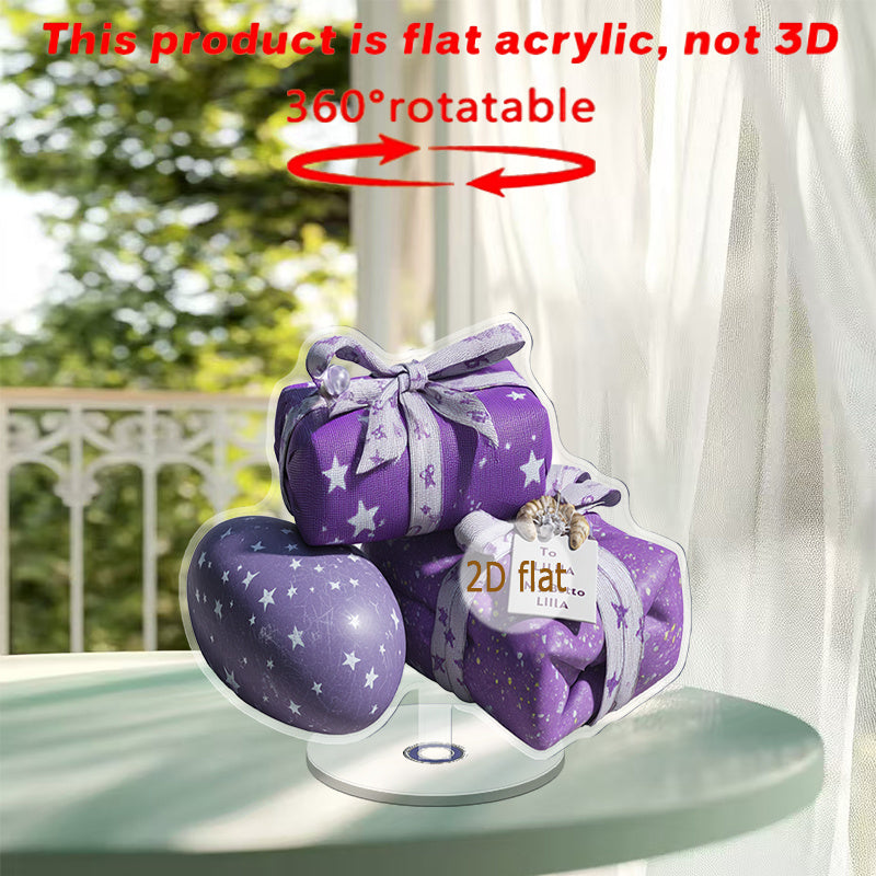 2D Flat, 1pc Rotatable Acrylic Desktop Ornament with Aromatic Stones - Rotating Fragrance Diffuser, Elegant Scented Decor for Home, Office, Party & Spa, Aroma Diffuser, Weddings, Housewarming - Stylish Scented Stone Display Piece, 2D Flat